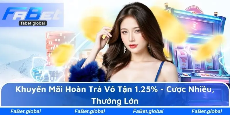 Khuyến mãi FABET hoàn trả vô tận 1,25%